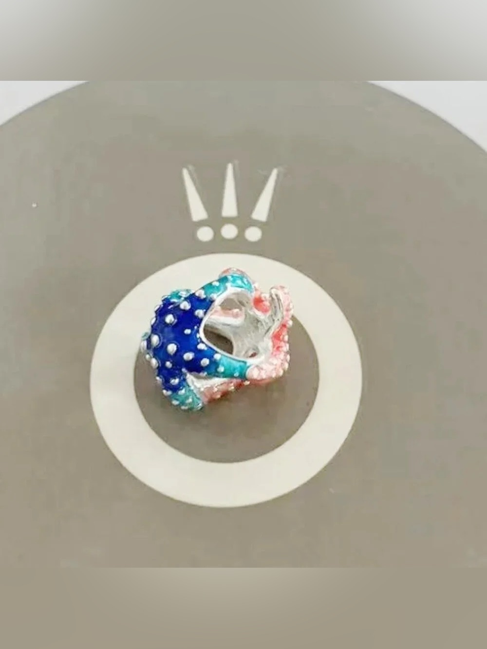 Pandora Enamel Ocean Octopus Charm in Blue, Teal & Pink
